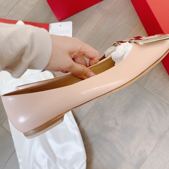 Roger vivier 10mm belle vivier leather ballerinas - Picture 4 of 13